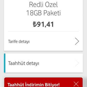 Vodafone Paket Değişimi Hk.