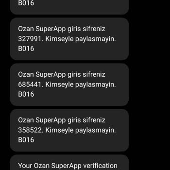 Ozan Elektronik Para Doğrulama Kodları Geliyor