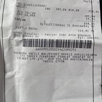 Zara'nın İademi Vermemesi