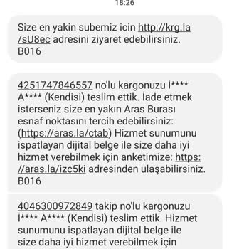 Aras Kargo Teslim Etmediği Bir Ürünü Teslim Ettiğini Söylüyor