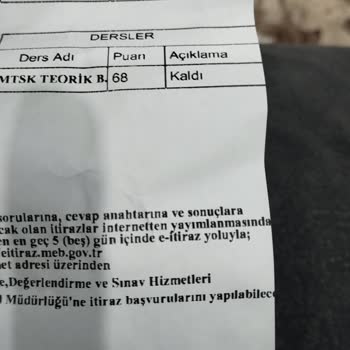 Milli Eğitim Bakanlığı (MEB) Ehliyet Sınavına Girdim