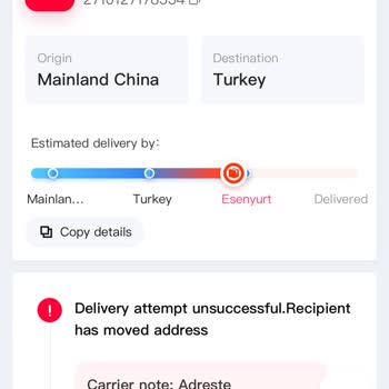 PTT Kargo Teslim Edilmeyen PTT Kargo. Şirketi