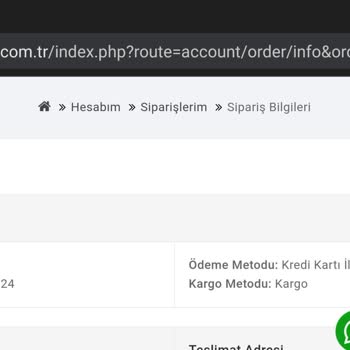 Mondy Shop'tan Kargoya Verilmeyen Alışverişim