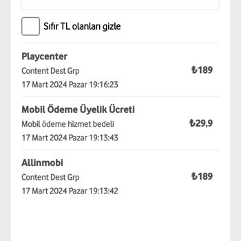 Allinmobi Paycell İzinsiz Para Çekimi
