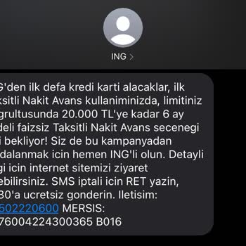ING Faizsiz Nakit Avans Yanıltmacası