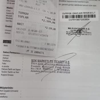 Onvo Airfer Şoktan Aldım