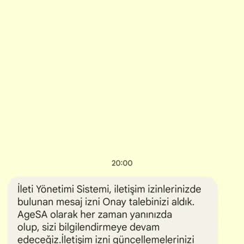 Agesa İznim Ve Onayım Olmadan Gönderilen Onay Talebi Mesajı