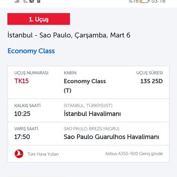 THY Uçuşum İzin Vermediler.