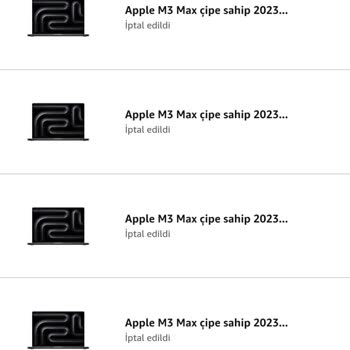 Amazon Macbook Sipariş İptali