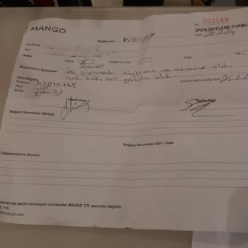 Mango Ürün İade Sorunu