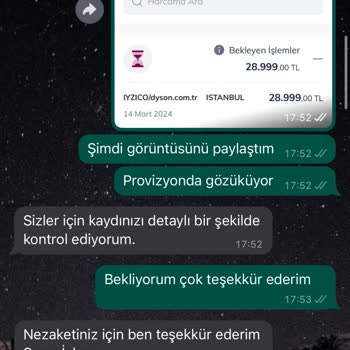 Dyson.com.tr Siparişimin Sistemde Gözükmemesi!