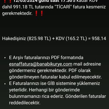 BanaBiKurye Ödeme Alamıyorum Bbk Pişmanlıktır