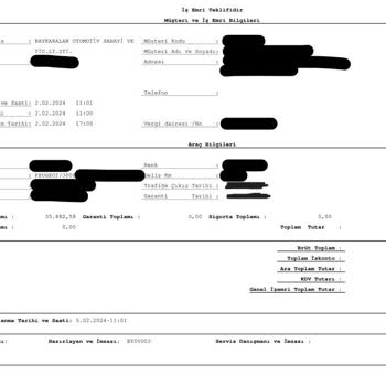Peugeot Baykaralar 40 Gün Süren Servis Süreci