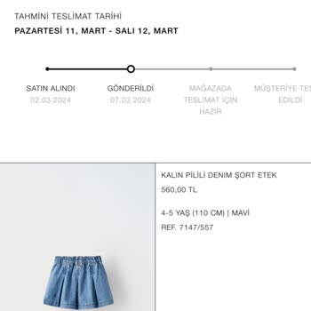 Zara Online Sipariş Hayal Kırıklığı