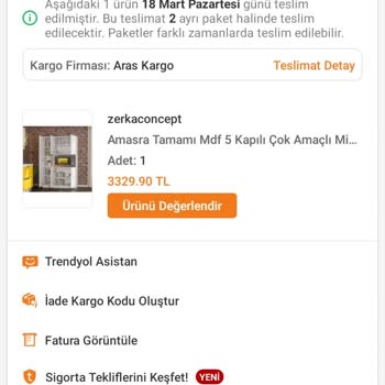Zerka Concept Yanlış Ürün Ve Şema Eksik Fatura Yok