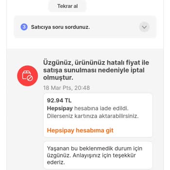 Madame Coco Sipariş İptali Mağduriyet