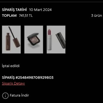 Kiko Milano Siparişim Gelmiyor Ve Ücret İadesi Yapılmıyor