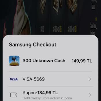 Samsung Checkout Ödeme Almama Sorunu.