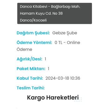 Kargoist Teslim Edilmeyen Kargo
