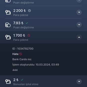 7Slots Para Çekim Şikayeti