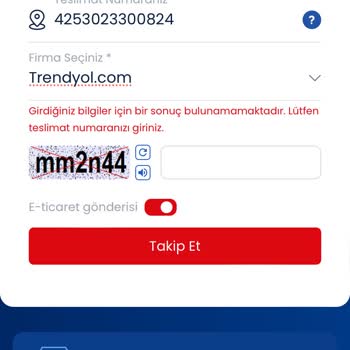 Trendyol Sahte Kargo Bilgisi