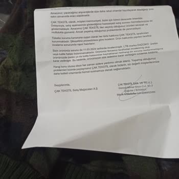 LTB Kusurlu Ürününü Kabul Etmiyor