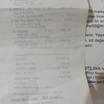 LTB Kusurlu Ürününü Kabul Etmiyor
