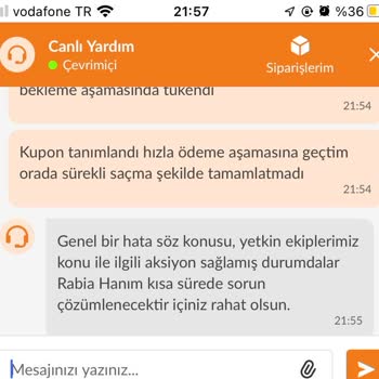Trendyol Kazanılmış Kupon Hakkını Kullandırmaması