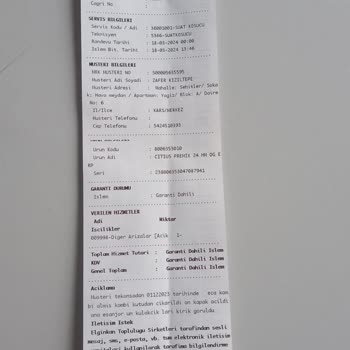 Teknosa Uygulamasından Aldığım Kombi Kırık Geldi