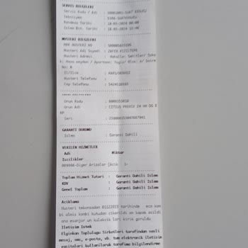 Teknosa Uygulamasından Aldığım Kombi Kırık Geldi