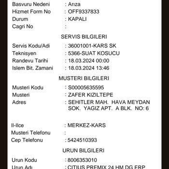 Teknosa Uygulamasından Aldığım Kombi Kırık Geldi