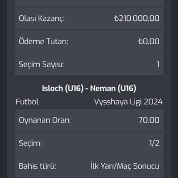 Bahis Siteleri Adıyla Dolandırıcılık 210 Bin Tl Kazancımı Alamıyorum