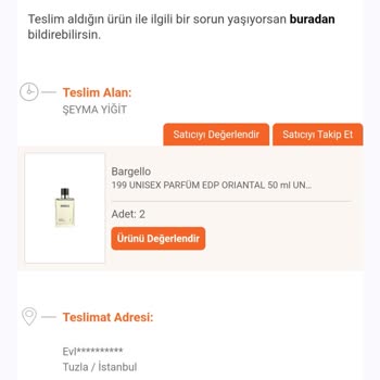 Trendyol Uçan Parfümcü Den Aldığım Ürün Bozuk Cıktı.