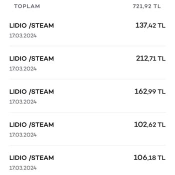 Lıdıo Steam İzinsiz Harcama