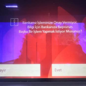 Ziraat Bankası Bankanız Bu İşlem İçin Onay Vermiyor