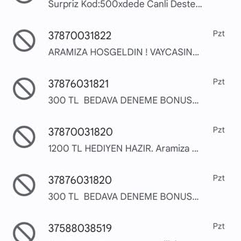 Vodafone Kaçak Bahis Sitesinden SMS Almak İstemiyorum