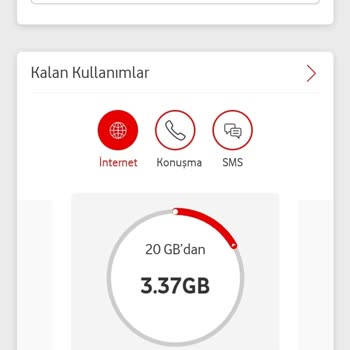 Vodafone Yanımda Kalan Kullanımın Bilgileri Hatası Fatura Miktarı