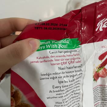 Kellogg's Gevrekten Siyah Parça Çıktı