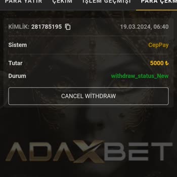 Adaxbet Sitede Çekim Yok