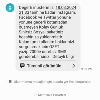 Vodafone Çark Çevirmek İçin Paket Aldım Ama Hala Aktif Değil