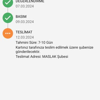 Garanti BBVA Kartım Elime Ulaşmadı