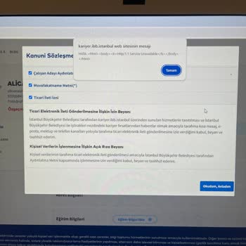 İBB - İstanbul Büyükşehir Belediyesi Sözleşme Hatası Veriyor