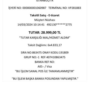 Dyson Com TR Paramı Ödemiyor