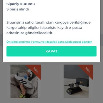 B&G Sportive 17 Şubattan Beri Yollanmayan Kargo