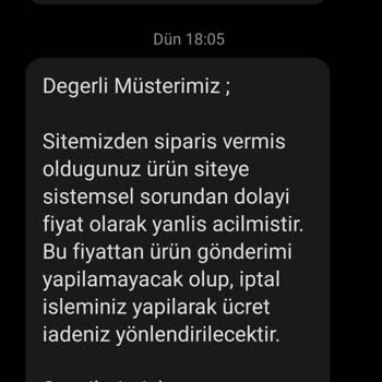 İncehesap Siparişimi Keyfi İptal Etti