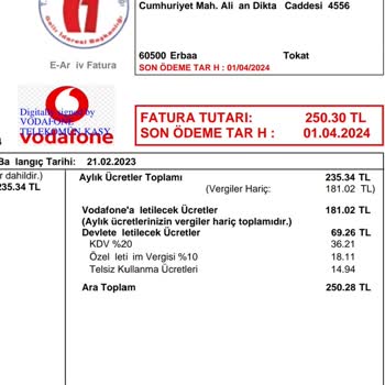 Vodafone Taahhüt Dolmadan Taşıma Yapmama Rağmen Daha Fazla Fatura Kesildi