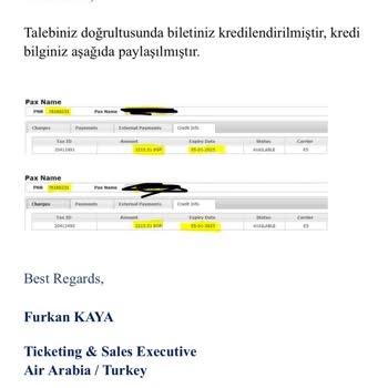 Skyscanner Mytrip Ve Air Arabia Bilet İademi Yapmadı