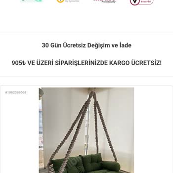 Trusted Shops Bahçe Salıncağı Siparişimde Yaşanan Sorunlar