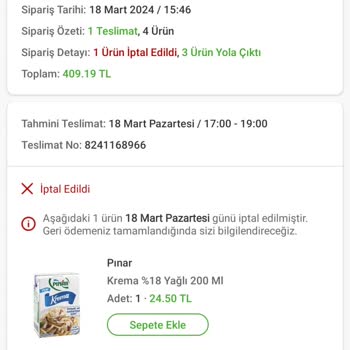 Trendyol GO Randevulu Teslimat Hayal Kırıklığı