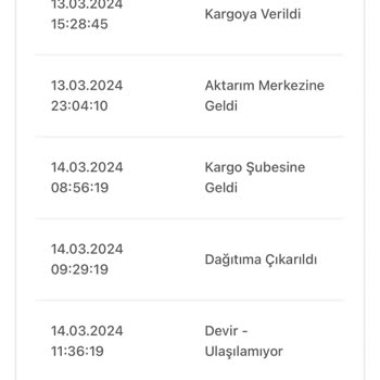 Birgündekargo Şirketinin Sipariş Teslim Edememesi